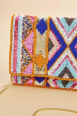 Multi Bead Sequin Clutch -Versona Shop 45366746 2