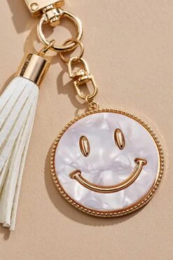 Marbled Smiley Face Keychain -Versona Shop 45381536 1