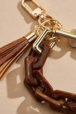 Colorblock Bracelet Keychain -Versona Shop 45381570 1