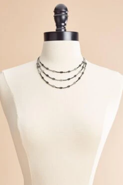 Layered Rhinestone Necklace -Versona Shop 45402124 1