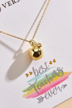 Fine Plated Best Teacher Necklace -Versona Shop 45432846 2